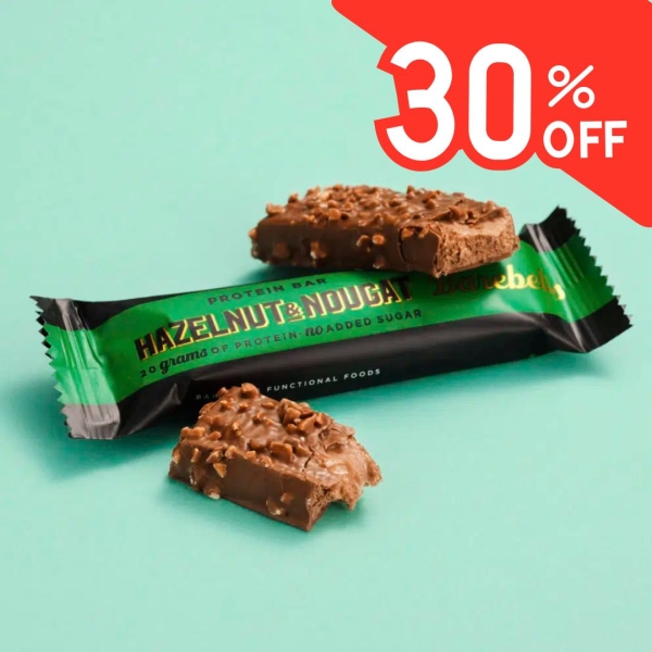 SALE Barebells Protein Bar - HAZELNUT & NOUGAT 55g - MHD 29.08.24