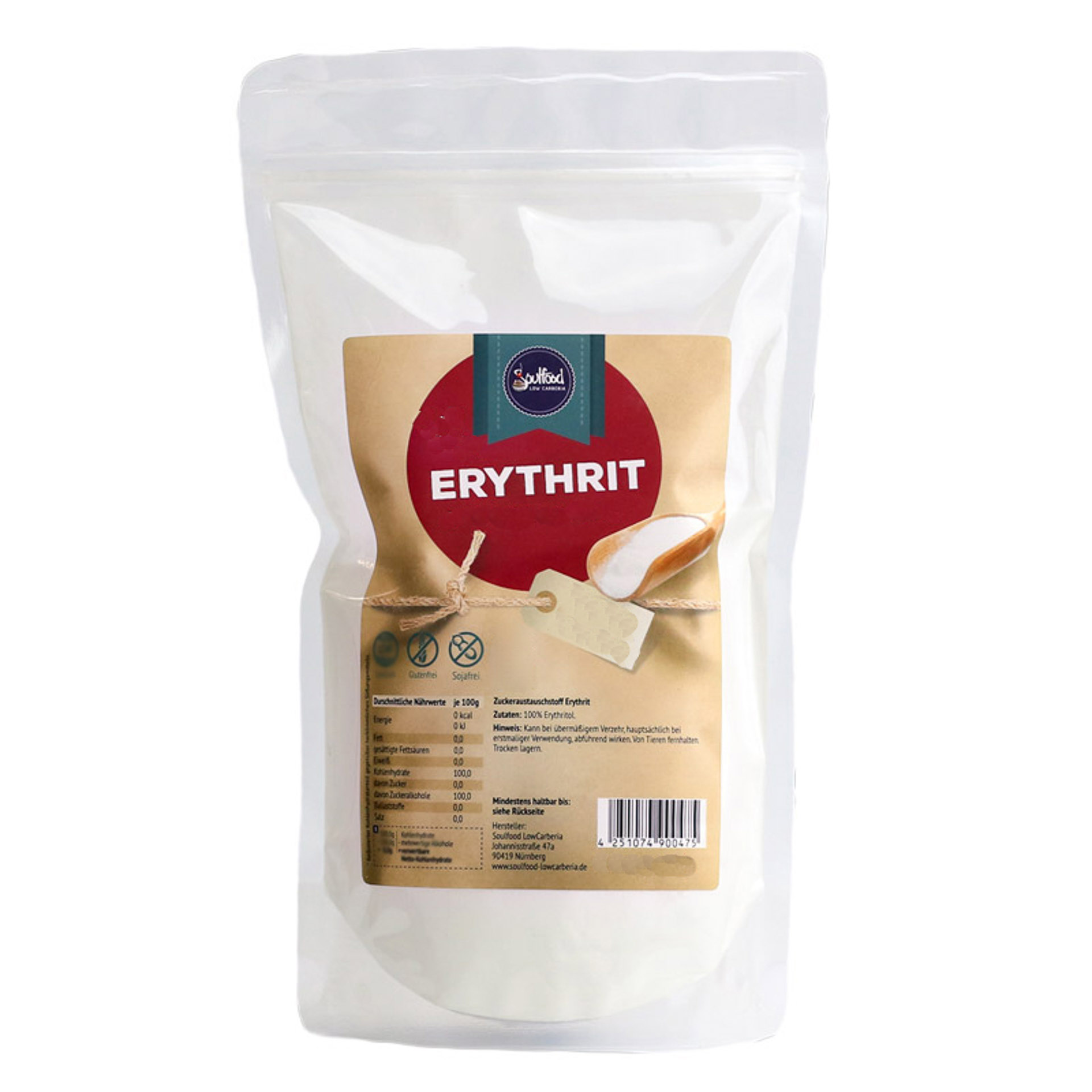 2 kg, Erythritol + Stevia Mischung, Erythrit